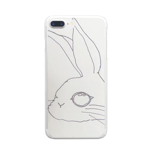 かわいいうさぎ Clear Smartphone Case