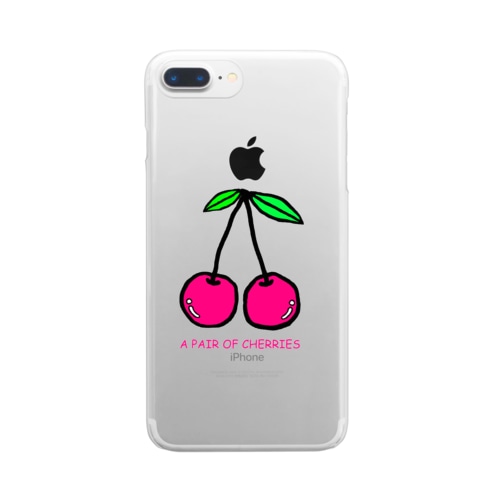 仲良し😃🍒😃さくらんぼ Clear Smartphone Case