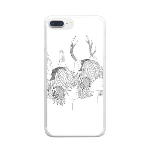 きくみみもたず Clear Smartphone Case