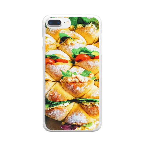 好きなだけ食べな Clear Smartphone Case