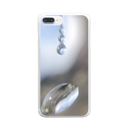 しずくがあそぶ Clear Smartphone Case