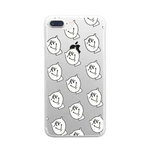 いっぱいねこのクリアケース Clear Smartphone Case