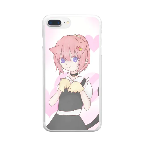 Seinaグッズ(猫耳Ｖｅｒ．) Clear Smartphone Case