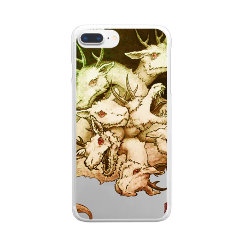 ヤマタノオロチ　褐色 Clear Smartphone Case