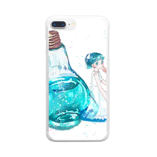 しゅわりきらり Clear Smartphone Case