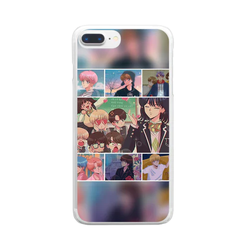 bts_case01 Clear Smartphone Case