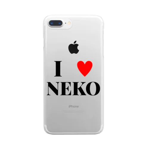 I♥NEKO  クリアスマホケース