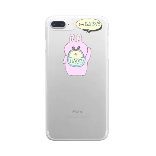 うさべいびー Clear Smartphone Case