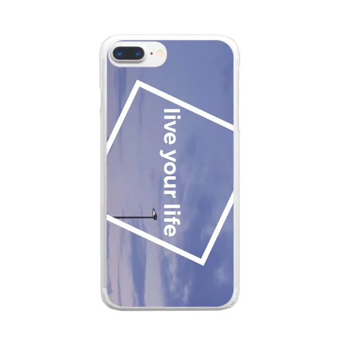 live your life Clear Smartphone Case