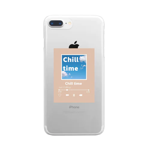 Chill time  クリアスマホケース