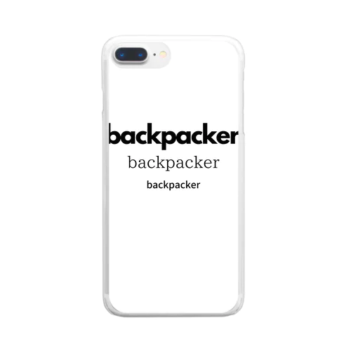 backpacker クリアスマホケース