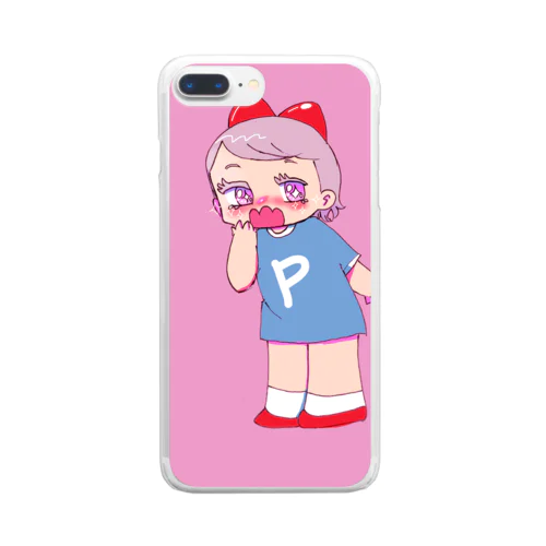 プンさんです🌸 Clear Smartphone Case