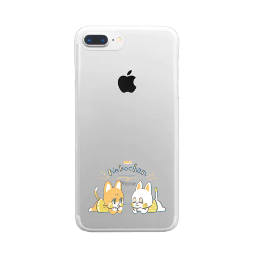 ねころびネコチャン Clear Smartphone Case