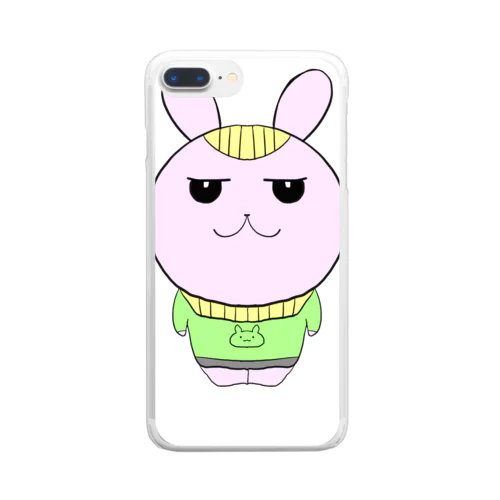 Bugibugiうさぎ Clear Smartphone Case