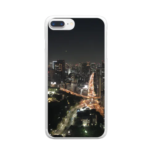 東京タワーからみた風景 Clear Smartphone Case