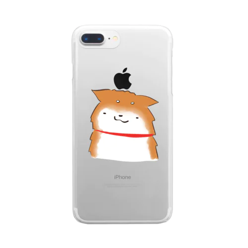 しょんぼりわんこ Clear Smartphone Case