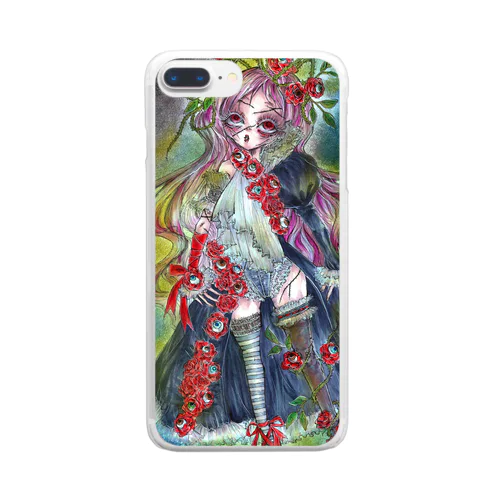 薔薇の魔女ルージュちゃん。 Clear Smartphone Case