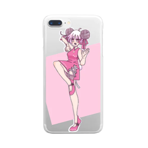 ケイトベアの桜チャイナ Clear Smartphone Case