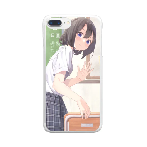 席に着く前に毎回こっちを向いてくれる前の席の子 Clear Smartphone Case