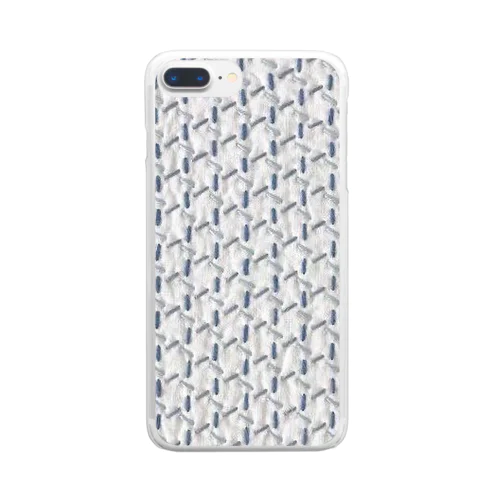 厄除刺し子柄　KAGOME Clear Smartphone Case