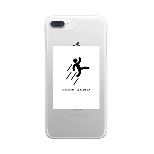 LET'S JUMP Clear Smartphone Case