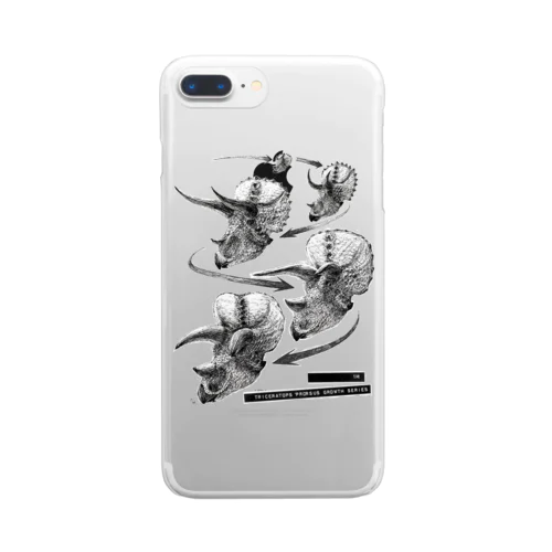 Triceratops prorsus growth series Clear Smartphone Case