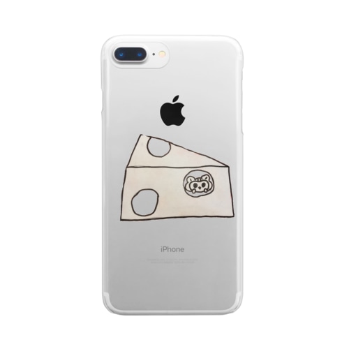 食いしん坊ハムスター　チーズ! Clear Smartphone Case