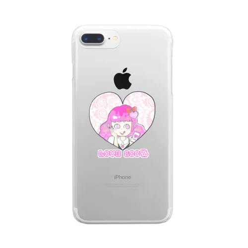 Loveの充電１００% Clear Smartphone Case