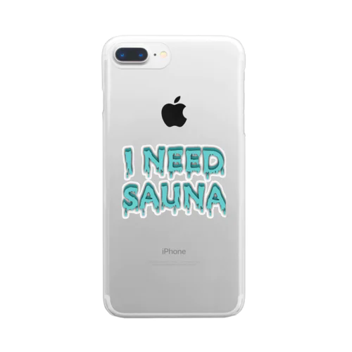 I NEED SAUNA Clear Smartphone Case