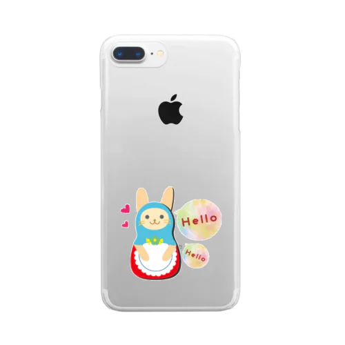 うさぎのマトリョーシカさん Clear Smartphone Case