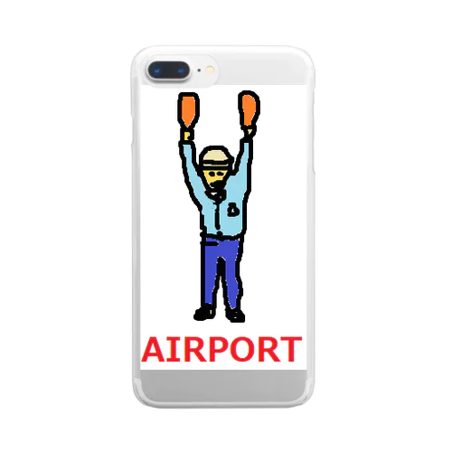 エアライン　エアポート　マーシャラー　空港　飛行機 Clear Smartphone Case