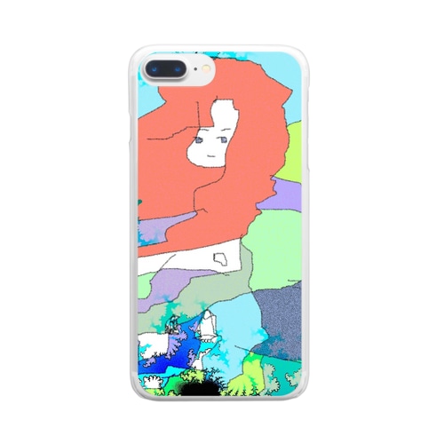 意味わからん系ガール Clear Smartphone Case