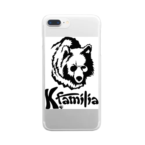 Kfamilia bear クリアスマホケース