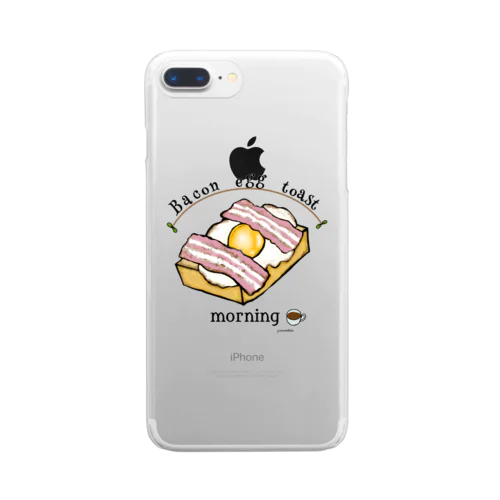 ベーコンエッグ　トースト Clear Smartphone Case