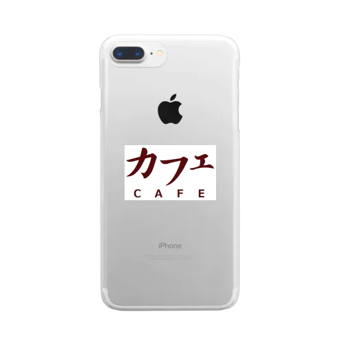 カフェ　ＣＡＦＥ Clear Smartphone Case