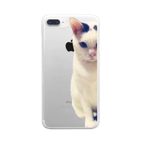 ねこのかっちゃん Clear Smartphone Case