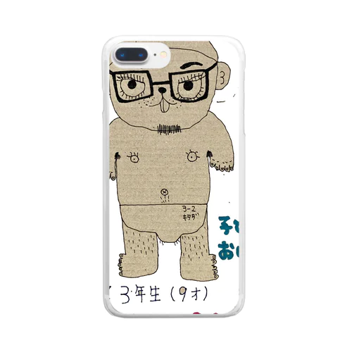 子供おじさん.com Clear Smartphone Case