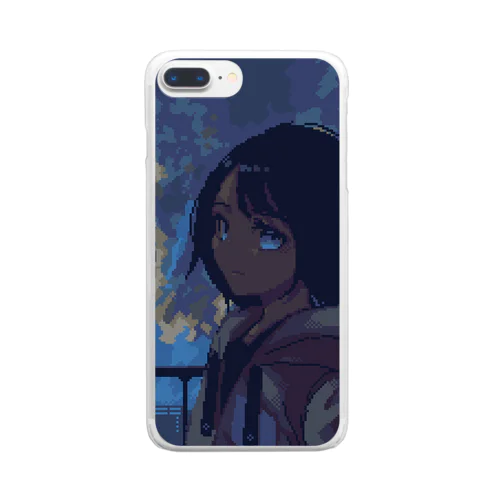 蒼と少女 Clear Smartphone Case