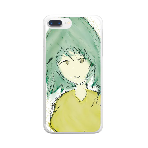 粒子ガール Clear Smartphone Case