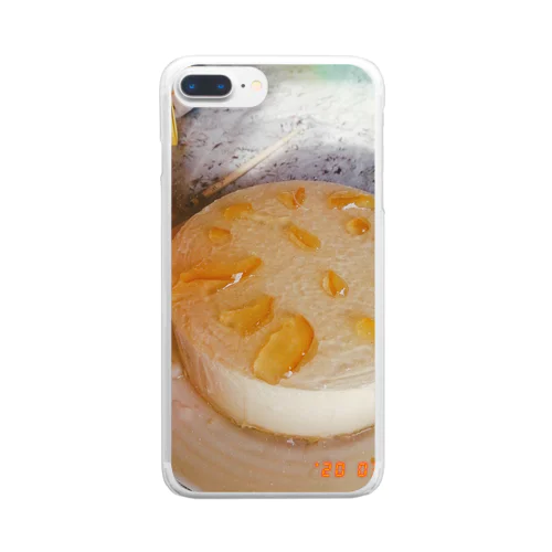 柚子 蜂蜜 ケーキ  Clear Smartphone Case