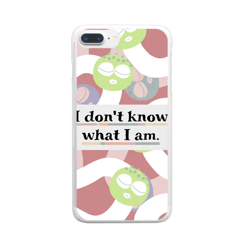 I don't know what I am（ver.2） Clear Smartphone Case