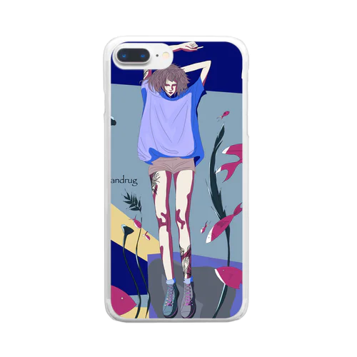 illustration. water  Clear Smartphone Case