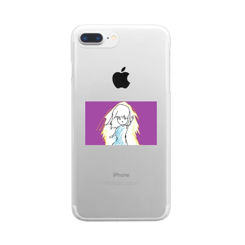 能力発動系ガール Clear Smartphone Case