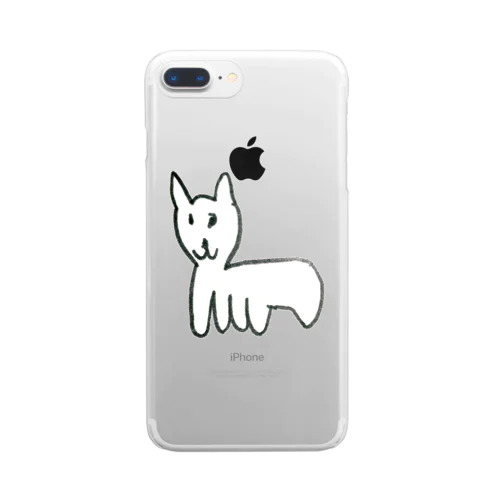 尻尾が怪しい猫 Clear Smartphone Case