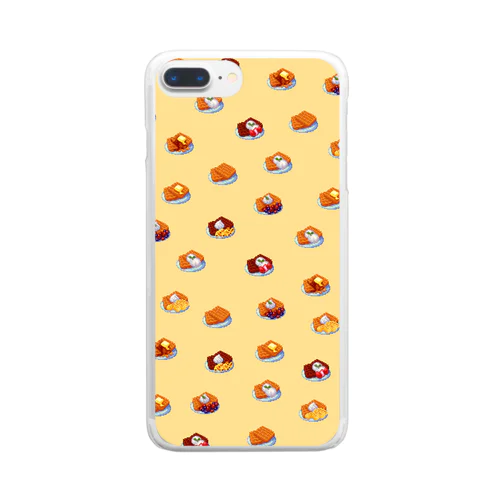 American waffles cream Clear Smartphone Case