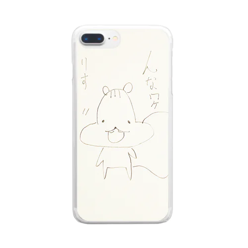 りすのご指摘 Clear Smartphone Case