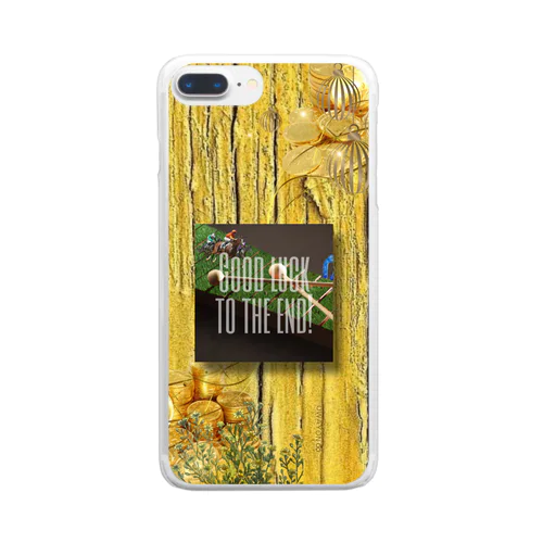 【引退馬支援企画】GOOD LUCK TO THE END ウォールTYPE ケース Clear Smartphone Case