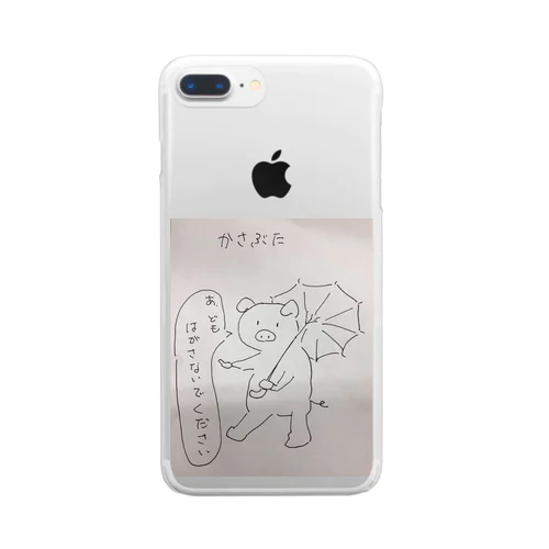 かさぶた Clear Smartphone Case