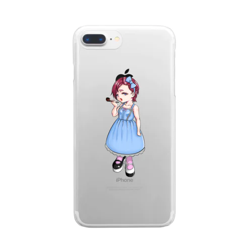 地雷ゴス子 Clear Smartphone Case