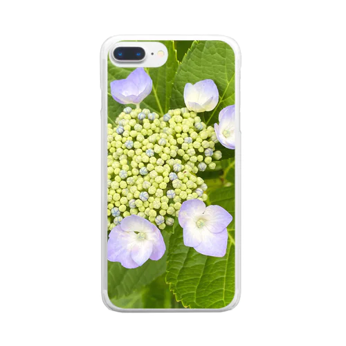 咲きはじめの紫陽花 Clear Smartphone Case